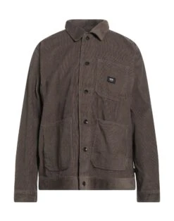 VANS Khaki Men‘s Solid Color Shirt