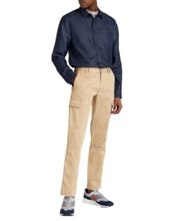 VINCE. Blue Men‘s Patterned Shirt -VibeWear Store 10029359ds 14 r