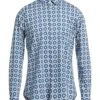 CALIBAN Blue Men‘s Patterned Shirt