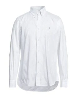 HARMONT&BLAINE White Men‘s Striped Shirt