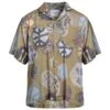 LES DEUX Military Green Men‘s Patterned Shirt -VibeWear Store 10062167jh 14 f