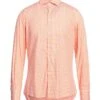 GIAMPAOLO Orange Men‘s Patterned Shirt