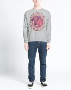 JUST CAVALLI Light Grey Men‘s Sweatshirt -VibeWear Store 10069900jb 14 r