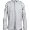 MAESTRAMI Light Grey Men‘s Solid Color Shirt 1 MAESTRAMI Light Grey Men‘s Solid Color Shirt -VibeWear Store 10072577gr 14 f