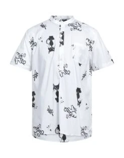 ALESSANDRO DELL'ACQUA White Men‘s Patterned Shirt
