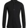 NERO GIARDINI Black Men‘s Solid Color Shirt -VibeWear Store 10076358ch 14 f