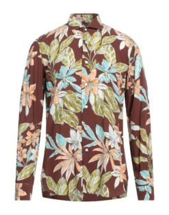 BARBA Napoli Cocoa Men‘s Patterned Shirt