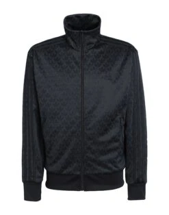ADIDAS ORIGINALS Graphics Monogram Tracktop Black Men‘s Sweatshirt