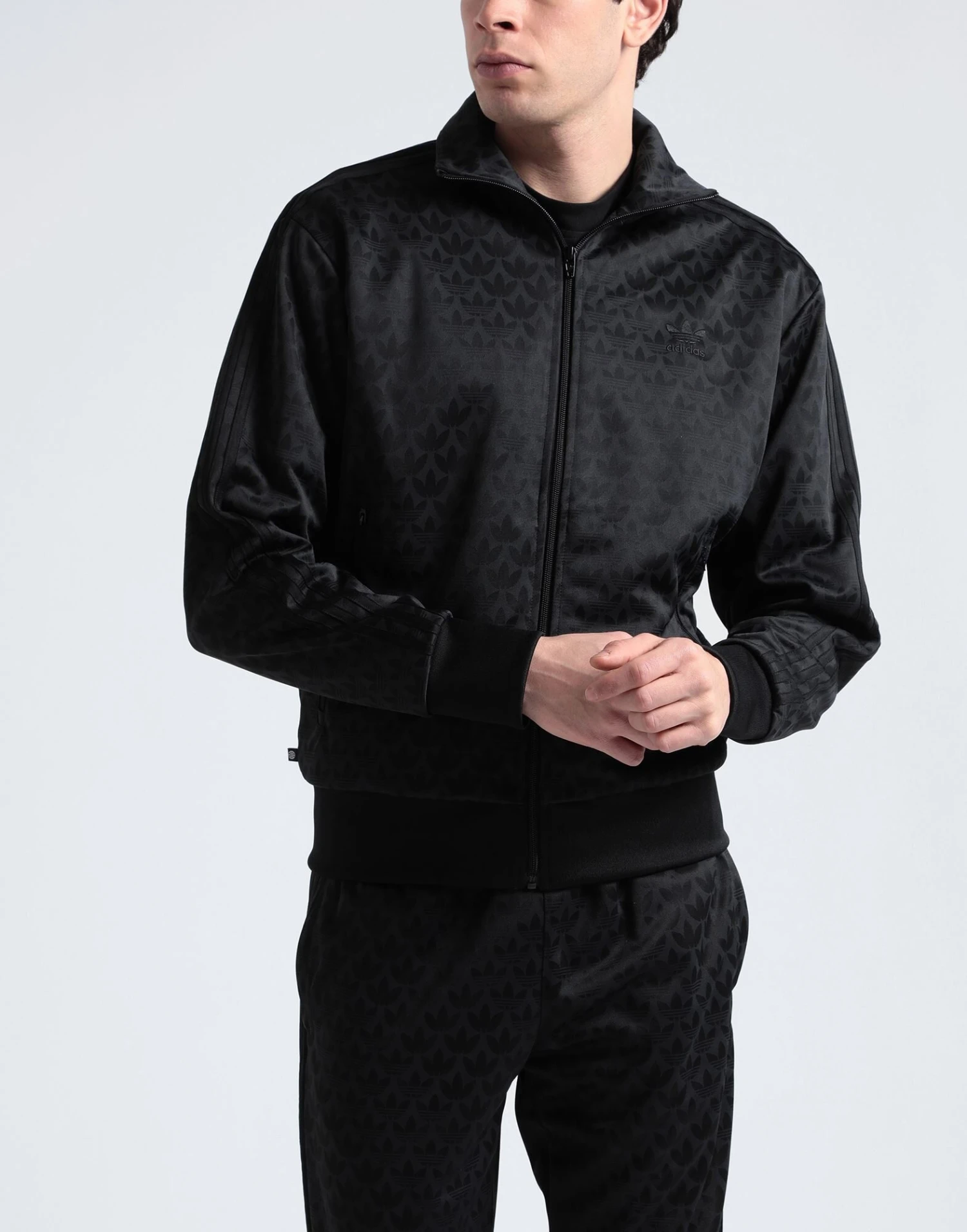 ADIDAS ORIGINALS Graphics Monogram Tracktop Black Men‘s Sweatshirt 4 ADIDAS ORIGINALS Graphics Monogram Tracktop Black Men‘s Sweatshirt - Image 2