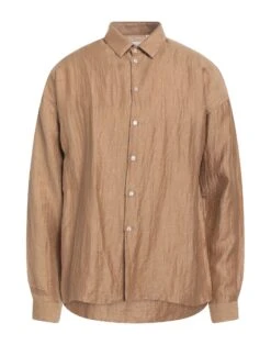 MOOD_ONE Camel Men‘s Linen Shirt