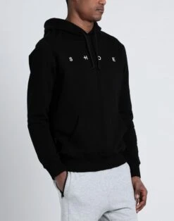SHOE® Black Men‘s Hooded Sweatshirt -VibeWear Store 10149546kt 14 e