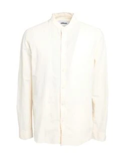 MINIMUM Cream Men‘s Solid Color Shirt
