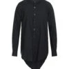 MASSIMO SABBADIN Black Men‘s Solid Color Shirt -VibeWear Store 10180763gr 14 f