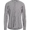 GAZZARRINI Dark Brown Men‘s Checked Shirt -VibeWear Store 10190825mt 14 f