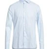 GRIGIO Light Blue Men‘s Solid Color Shirt