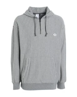 PUMA X NANAMÍCA PUMA X NANAMICA Striped Hoodie Grey Men‘s Hooded Sweatshirt