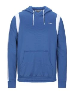 BIKKEMBERGS Turquoise Men‘s Hooded Sweatshirt