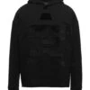 EMPORIO ARMANI Black Men‘s Hooded Sweatshirt