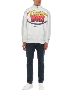 VANS Light Grey Men‘s Sweatshirt -VibeWear Store 12570808hp 14 r