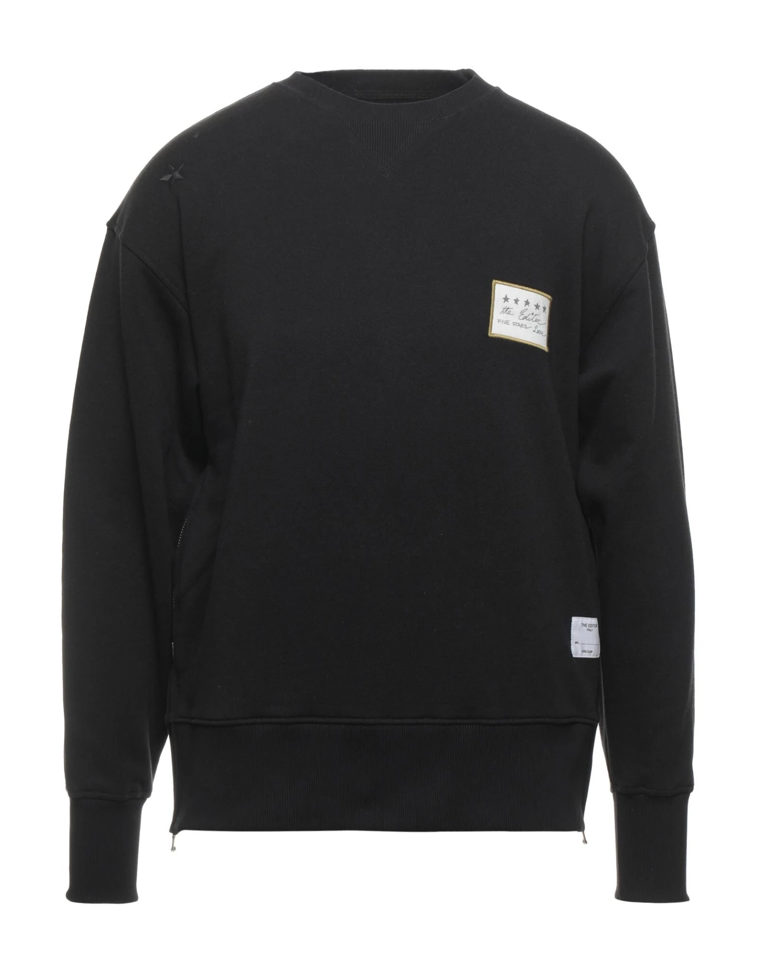 THE EDITOR Black Men‘s Sweatshirt 3 THE EDITOR Black Men‘s Sweatshirt