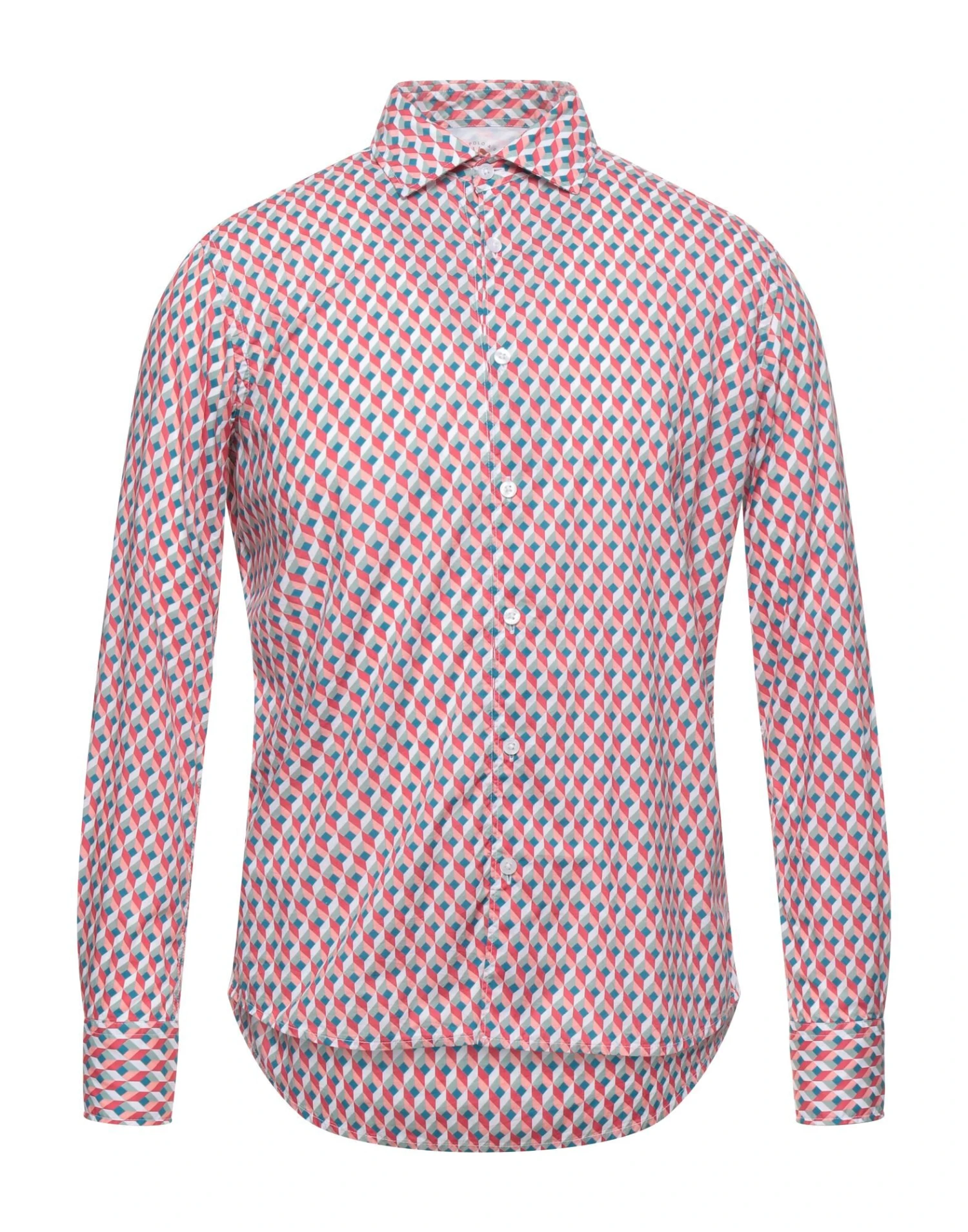 FRADI White Men‘s Patterned Shirt 3 FRADI White Men‘s Patterned Shirt