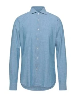 MCR Pastel Blue Men‘s Solid Color Shirt