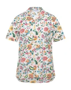 AGLINI White Men‘s Patterned Shirt