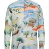 G. KERO Sky Blue Men‘s Linen Shirt -VibeWear Store 12666966um 14 f
