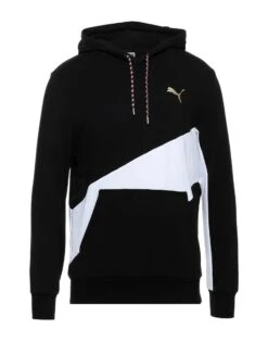 PUMA Black Men‘s Hooded Sweatshirt