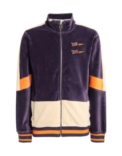 PUMA TYE VELOUR TRACK JACKET Purple Men‘s Sweatshirt