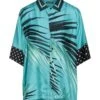 DOLCE & GABBANA Turquoise Men‘s Patterned Shirt