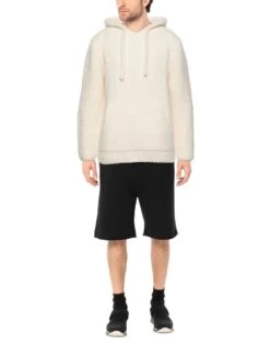 DANIELE FIESOLI Ivory Men‘s Hooded Sweatshirt -VibeWear Store 12756550ux 14 r