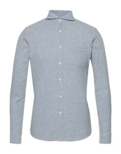 BORSA GARAGE Azure Men‘s Checked Shirt