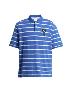 PUMA X AMI ALEXANDRE MATTIUSSI PUMA X AMI Bright Blue Men‘s Polo Shirt