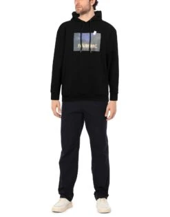 THROWBACK. Black Men‘s Hooded Sweatshirt -VibeWear Store 12865809hr 14 r