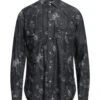 DNL Steel Grey Men‘s Denim Shirt -VibeWear Store 12879084wl 14 f
