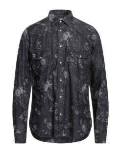 DNL Steel Grey Men‘s Denim Shirt