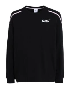 NIKE Nike Dri-FIT D.Y.E. Men's Fleece Long-Sleeve Fitness Crew Black Men‘s Sweatshirt