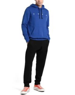 SHOE® Blue Men‘s Hooded Sweatshirt -VibeWear Store 12933723ca 14 r
