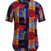 BERNA Red Men‘s Patterned Shirt -VibeWear Store 12945490wl 14 f