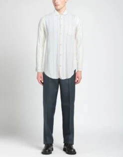 BSBEE Ivory Men‘s Striped Shirt -VibeWear Store 12949705mb 14 r