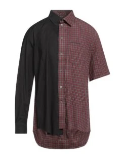 BALENCIAGA Red Men‘s Checked Shirt