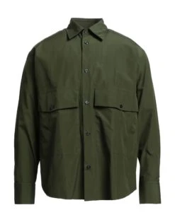 PT Torino Military Green Men‘s Solid Color Shirt
