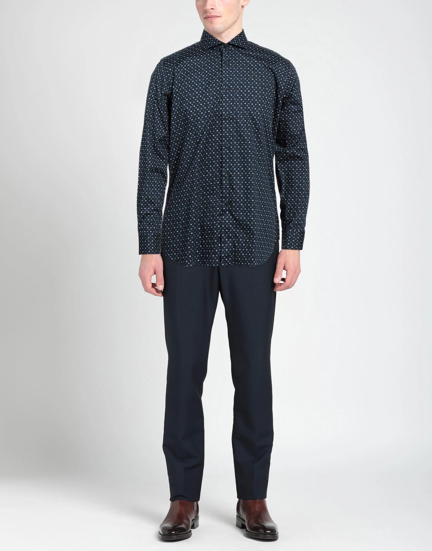 ALEA Midnight Blue Men‘s Patterned Shirt 4 ALEA Midnight Blue Men‘s Patterned Shirt - Image 2