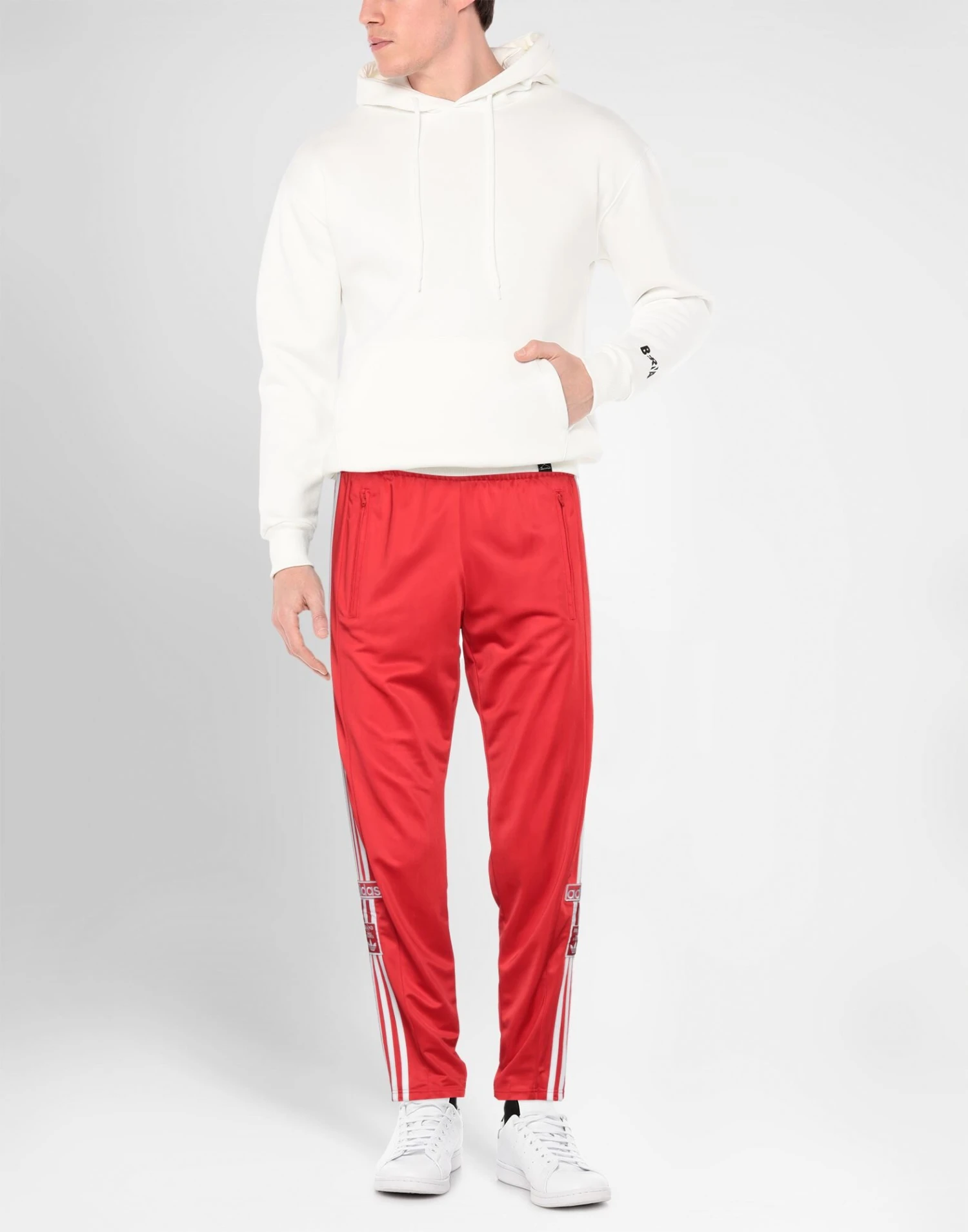 ADIDAS ORIGINALS WOVEN TP Red Men‘s Casual Pants 4 ADIDAS ORIGINALS WOVEN TP Red Men‘s Casual Pants - Image 2