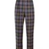 LC23 CHECK TR Green Men‘s Casual Pants
