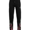 PHOBIA ARCHIVE BLACK PANTS WITH RED AND GREEN LIGHTNING Black Men‘s Casual Pants -VibeWear Store 13718265xf 14 f