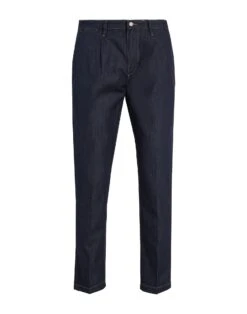 8 By ORGANIC COTTON DENIM CHINO PANTS Blue Men‘s Denim Pants