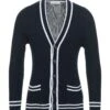 ALPHA STUDIO Midnight Blue Men‘s Cardigan 1 ALPHA STUDIO Midnight Blue Men‘s Cardigan -VibeWear Store 14183812fw 14 f