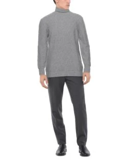 PAOLO PECORA Light Grey Men‘s Turtleneck -VibeWear Store 14225867aa 14 r